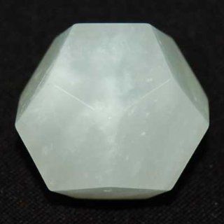Dodecahedron Platonic Solid   White Jade (Mostly 3/4'   1')   10pc. Bag Beauty