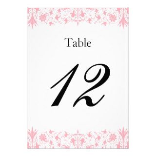 Orthodox Elegant Baptism Table Numbers Double Side Personalized Invites
