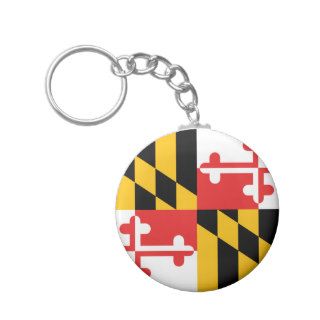 Maryland Flag Key Chain