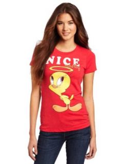 Warner Bros Juniors Looney Tunes Mostly, Heather Red, Small Clothing