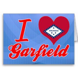 I Love Garfield, Arkansas Greeting Cards