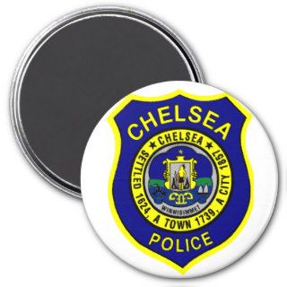 CHELSEA MASSACHUSETTS POLICE SEAL REFRIGERATOR MAGNET