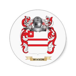 Wason Family Crest (Coat of Arms) Sticker