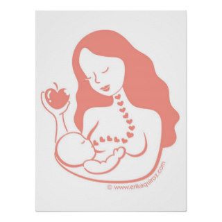 Breast Feeding Mother and Child Print