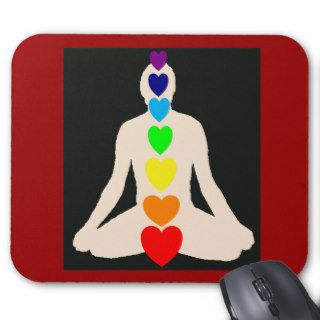 Chakra Yoga Lotus Position Gifts Mouse Pad