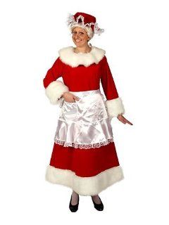 Women's Red Velvet Mrs Claus Costume  Childrens Party Supplies  Baby