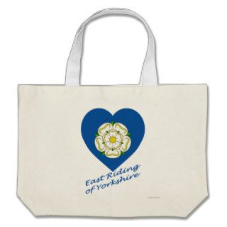 East Riding of Yorkshire Flag Heart with Name Bag