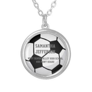 Personalized Soccer Ball Name Number Sport Pendant