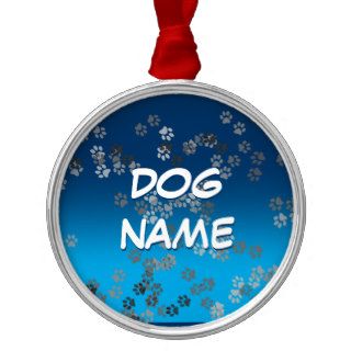 Dog Name Ornament