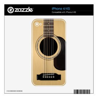 Acoustic Guitar Skin Skin For iPhone 4
