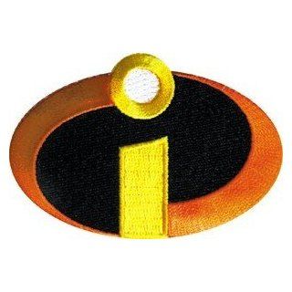 Disney The Incredibles Logo Costume Embroidered Iron On Licensed Applique Patch (Size is about 3 3/4" wide x 2 1/2" tall.)