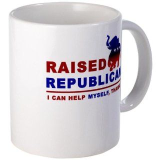 Raised Republican Mug Democrat Mug by  Kitchen & Dining