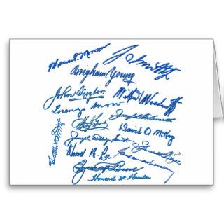 Prophets Autographs Greeting Cards
