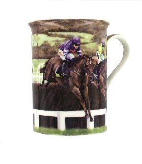 Horse Racing Mug (G8)   Fine Bone China Mug by GiftsForThePresent   Horse Racing Gifts