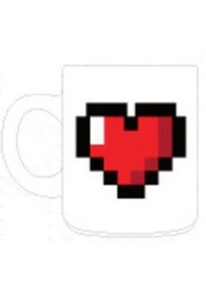 8 BIT HEART COFFEE MUG Kitchen & Dining