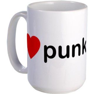  I Heart Punk Large Mug Large Mug   Standard Kitchen & Dining
