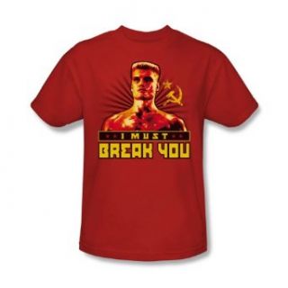 Rocky I Must Break You Ivan Drago Movie T Shirt Tee Movie And Tv Fan T Shirts Clothing