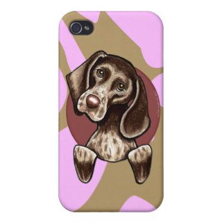 German Shorthaired Pointer Pink Camouflage iPhone 4 Cover