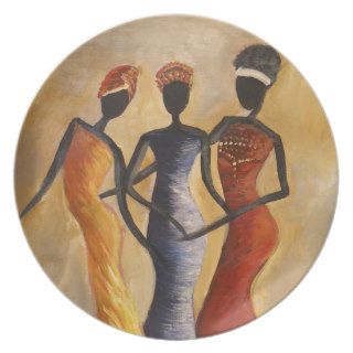African American Designed plate