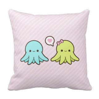 Cute Kawaii Octopus in Love Pillow
