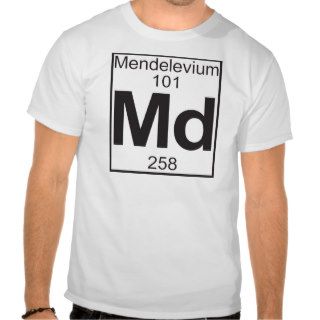 Element 101   md (mendelevium) t shirts