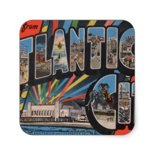 Altantic City, New Jersey   Large Letter Stickers