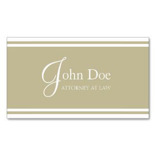 Attorney Tan Stripes Elegant Touch Business Card Templates