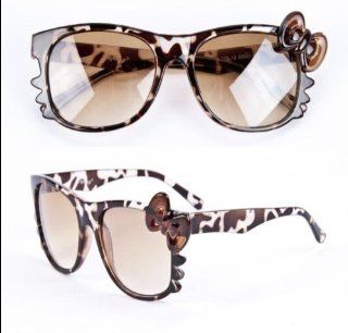 Hot Leopard Hello Kitty Bow Tie Sunglasses Fashion must have Health & Personal Care