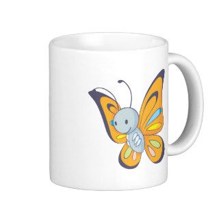 Cute Baby Butterfly Cartoon Coffee Mug