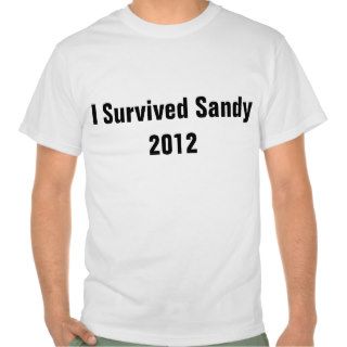 I survived sandy 2012 shirts