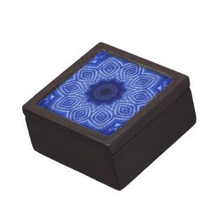 Soft Blue Star Abstract Tile 303 Premium Trinket Boxes