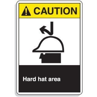 Workplace Safety Signs   Hard hat area Industrial Warning Signs