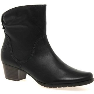 Marco Tozzi Black flynn womens ankle boots