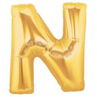 40 Inch Megaloon Gold Letter N Balloons   Wholesale Toys & Games