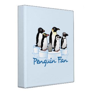 Penguin Fan 3 Ring Binders
