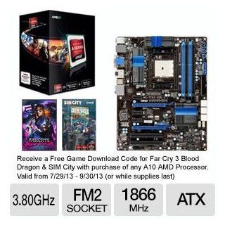 AMD Quad Core A10 5800K 3.8GHz Radeon HD 76 Bundle Computers & Accessories