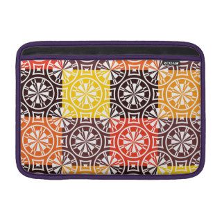 Colorful geometric pattern tiles custom sleeve for MacBook air