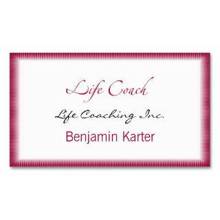 Life Coach Text Swash Business Cards