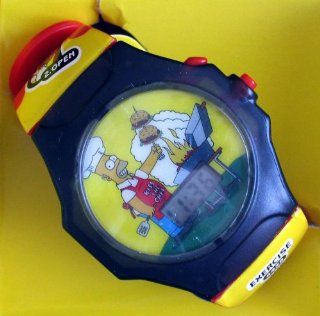 The Simpsons   HOMER "MmmBurger" Talking LCD Watch   2002 Burger King Promo Watches