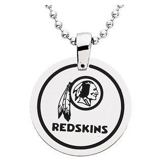 Stainless Steel Washington Redskins Name Logo Necklace Jewelry