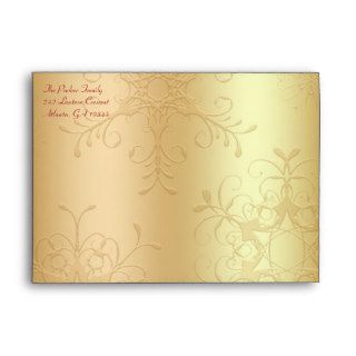 Red and Gold Envelope for 5"x7" Sizes
