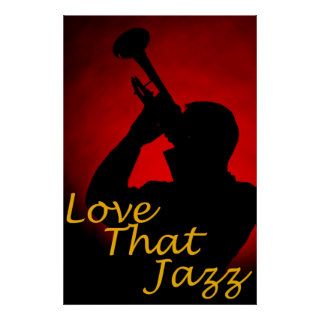 Trumpet "Love That Jazz" Poster