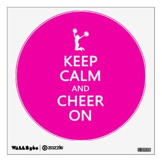 Keep Calm and Cheer On, Cheerleader Pink Wall Skin