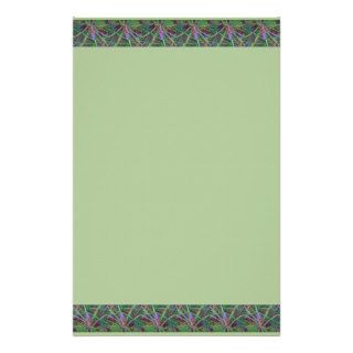 Pineapple Border Pale Green Stationery
