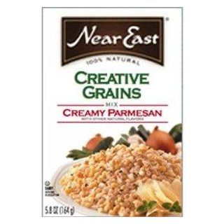 Near East Rice, Mixed Grains, Creamy Parmesan 5.8 oz. (Pack of 12)  Packaged Rice Pilaf  Grocery & Gourmet Food