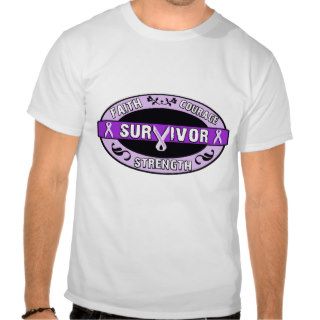 Cancer Survivor Purple Tshirts