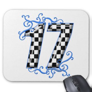 racing number 17 mousepad
