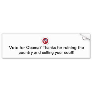 Thank Obama Voter (not) Bumper Stickers