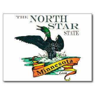 Minnesota North Star State Loons Post Cards