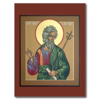 St. Andrew the First Called Prayer Card Postcard